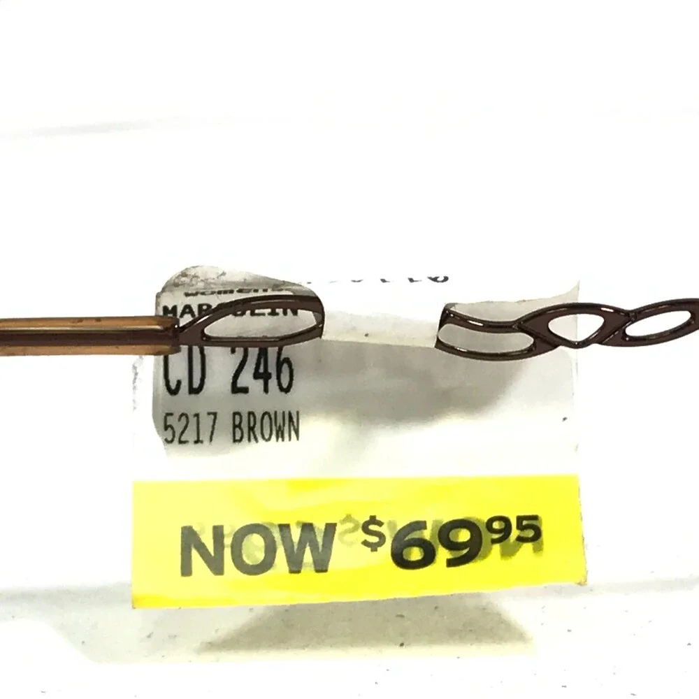 Catherine Deneuve CD-246 BRN Eyeglasses Frames Brown Oval Half Rim 52-17-135